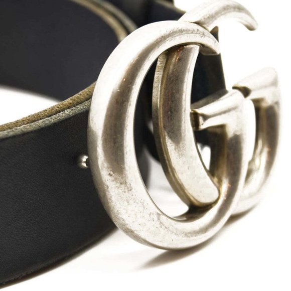 GUCCI Textured Calfskin Double G 40mm Belt 95 38 Dark Cocoa - Picture 6 of 11